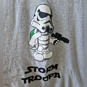 GUERILLA Tees Koopa Storm Troopa Short Sleeve Tee Shirt -Mario, Star Wars Mashup